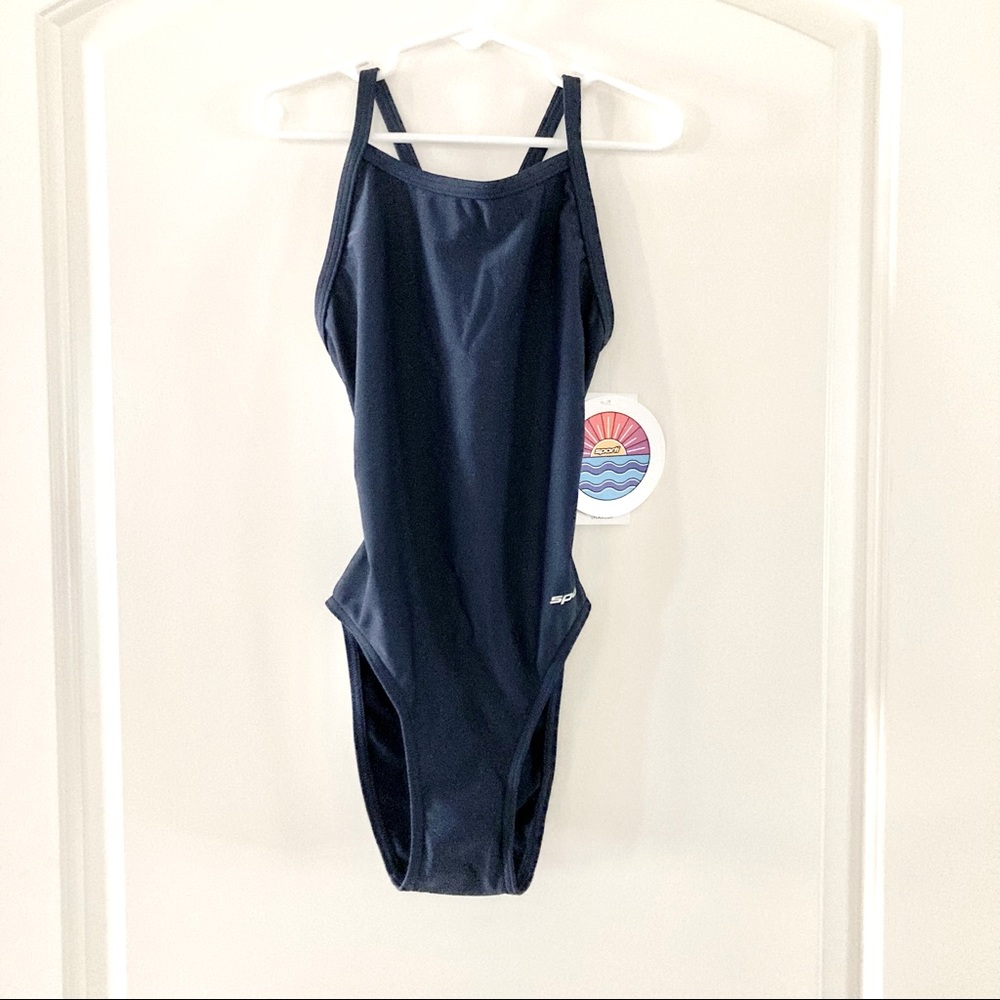 Sporti dark navy one piece swimsuit - Youth size 26